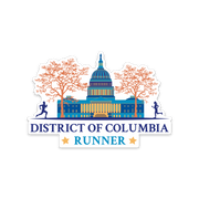 District of Columbia Running Sticker