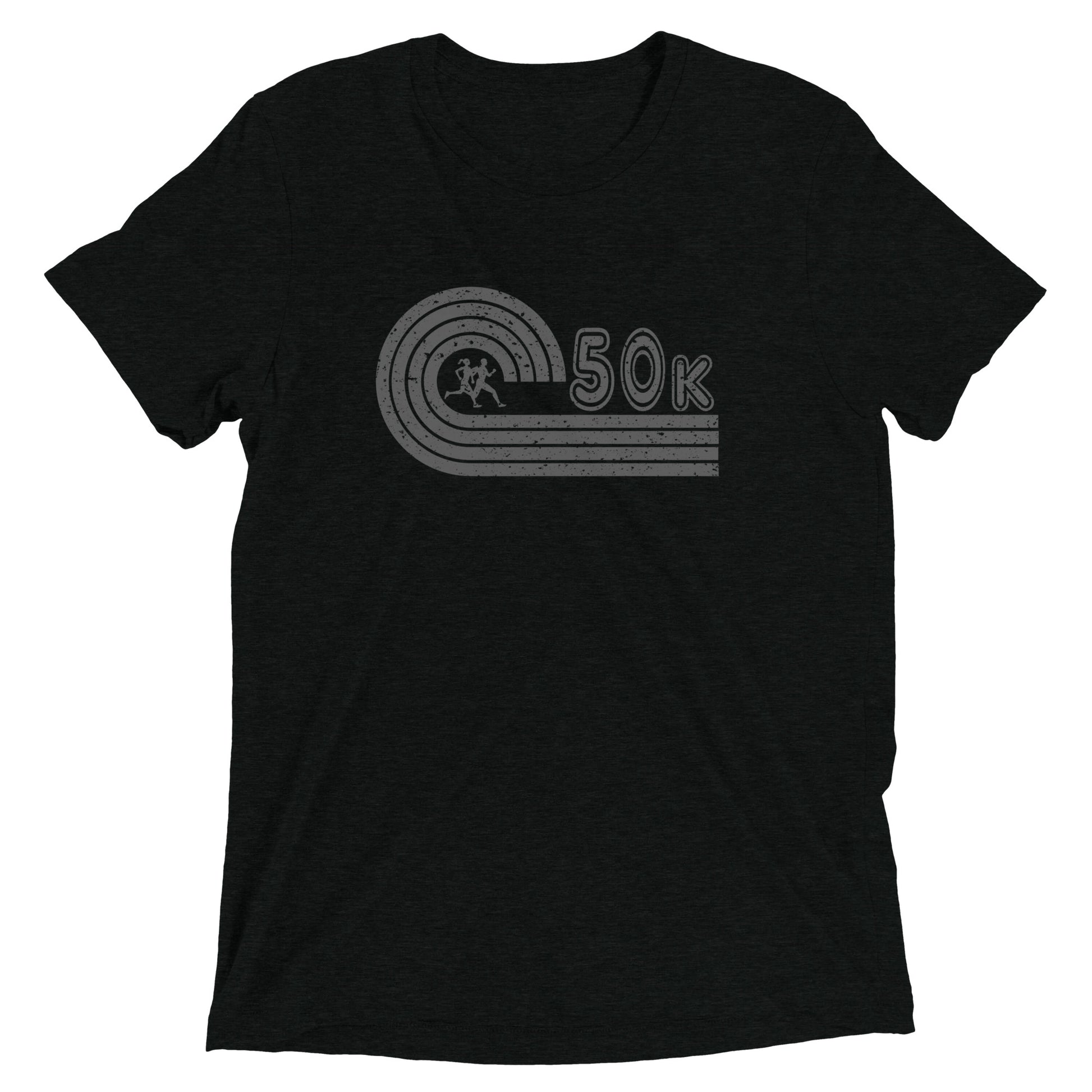 retro 50k ultramarathon t-shirt - black