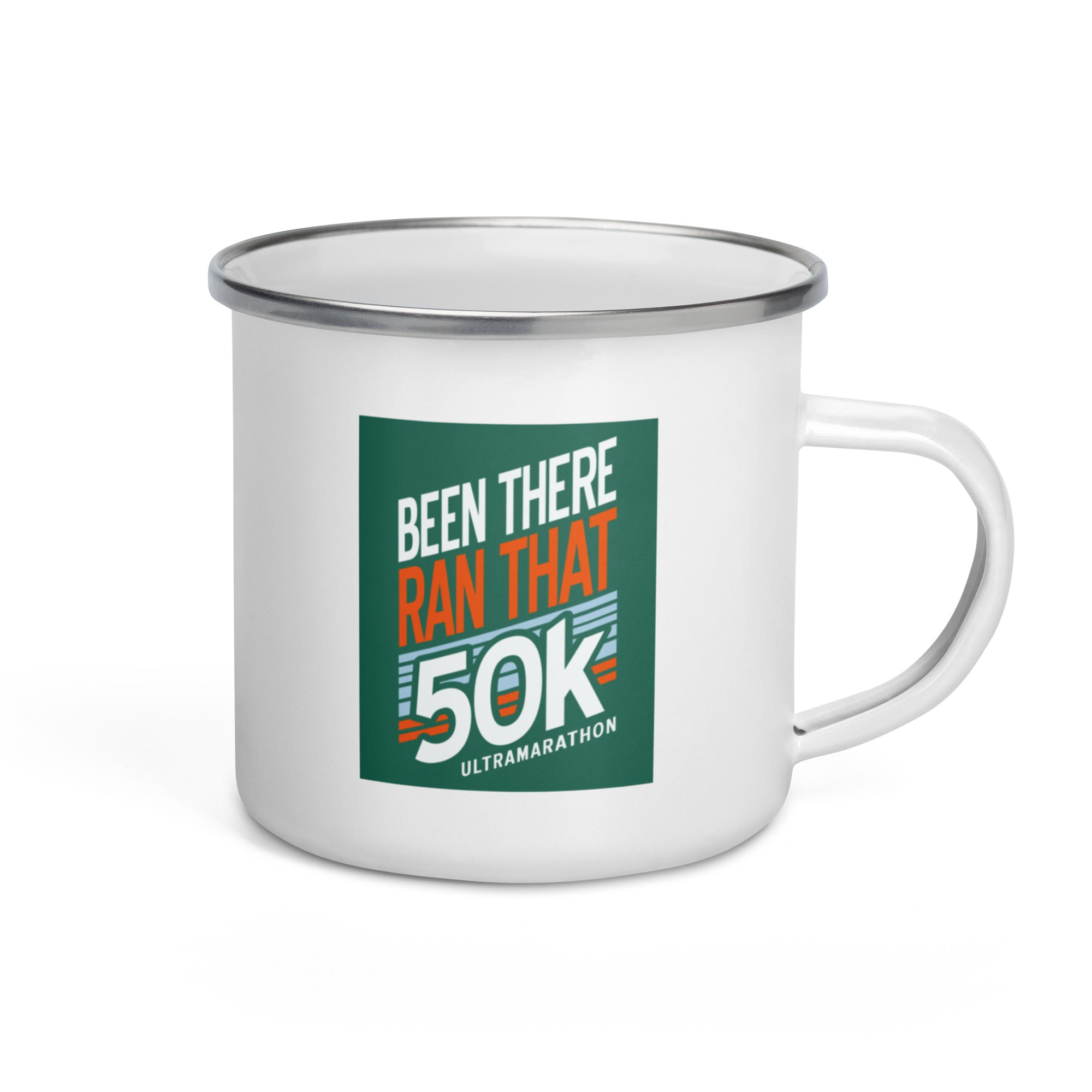 Been There Ran That 50K Enamel Mug