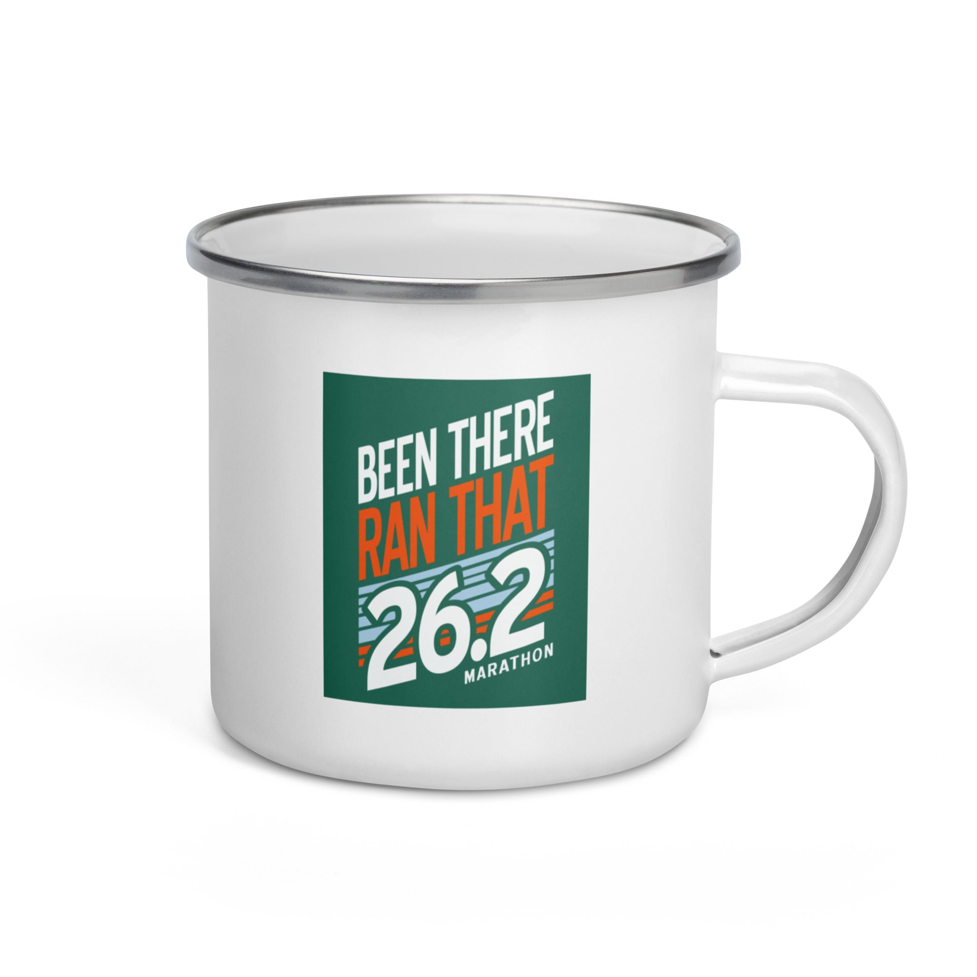 Been There Ran That 26.2 Enamel Mug