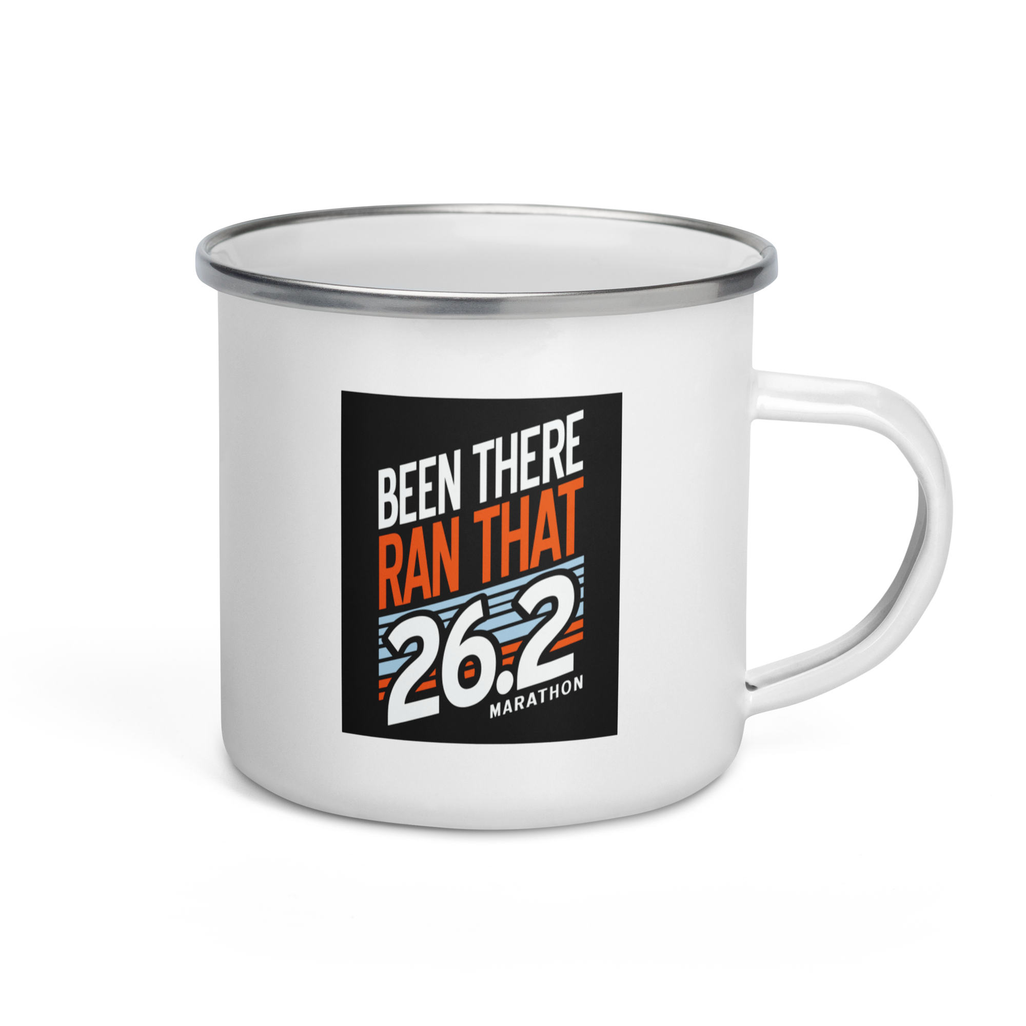 Been There Ran That 26.2 Enamel Mug