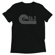 retro 26.2 marathon t-shirt - black