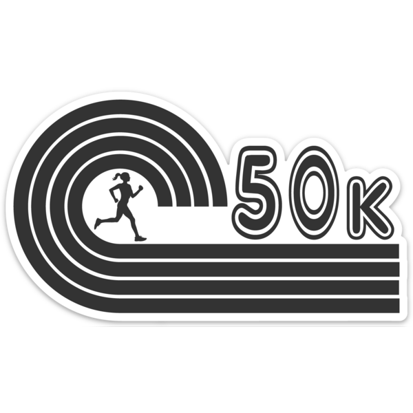 Female 50K Ultramarathon Sticker