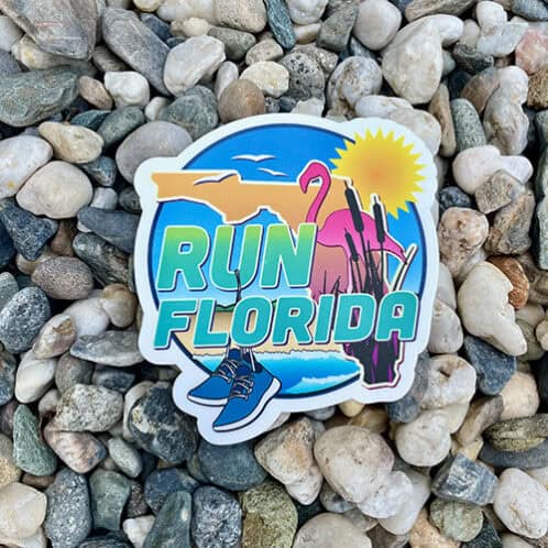 Florida Coast Running Sticker