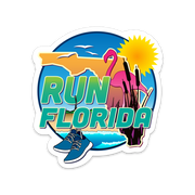 Florida Coast Running Sticker