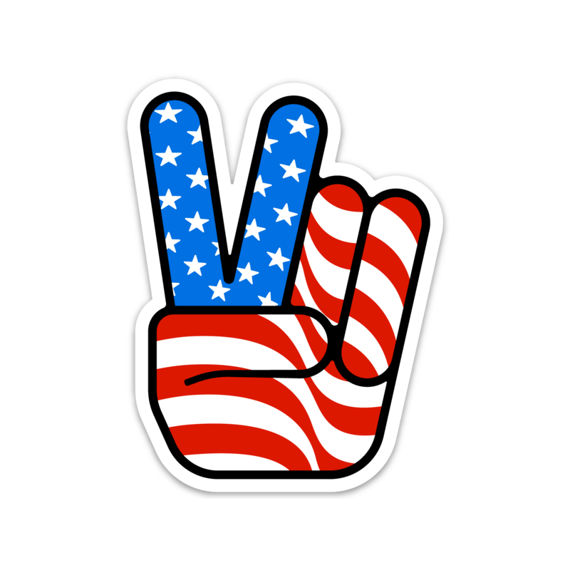 '76 Groovy Freedom & Peace Sticker