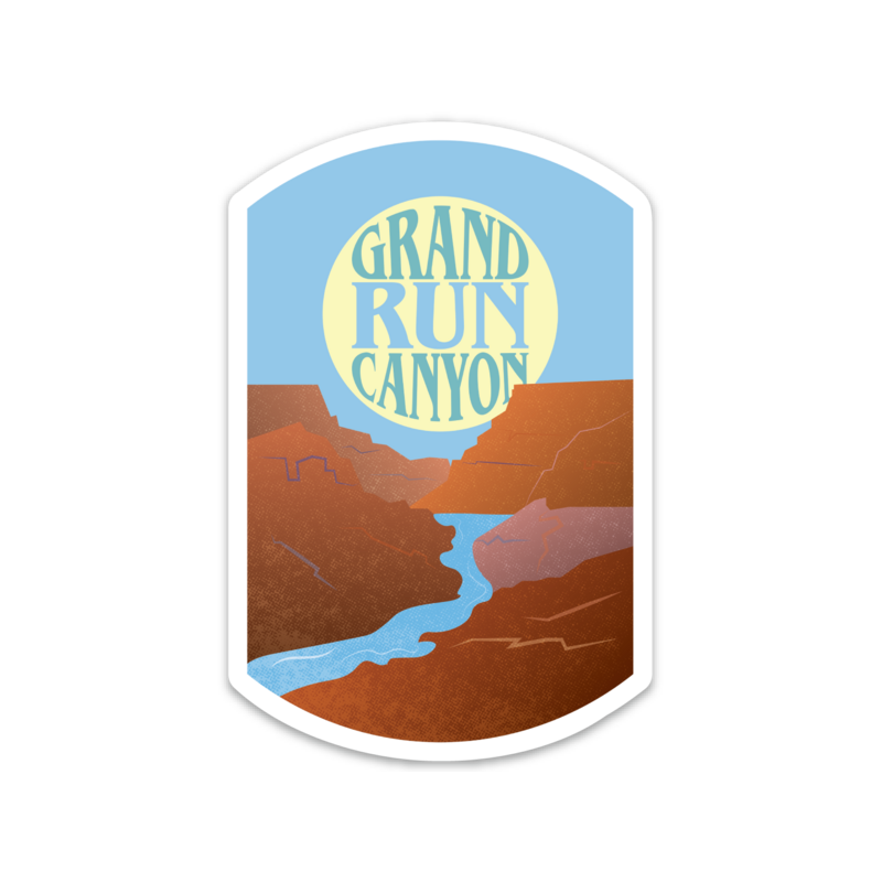 Run Grand Canyon Sticker
