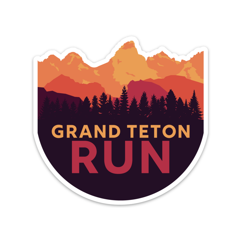 Run Grand Teton Sticker