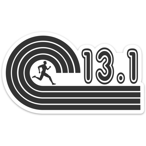 13.1 Half Marathon Stickers