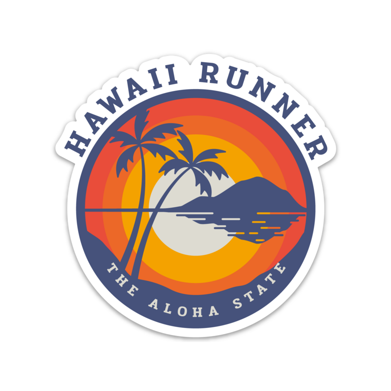 Hawaii Running Sticker