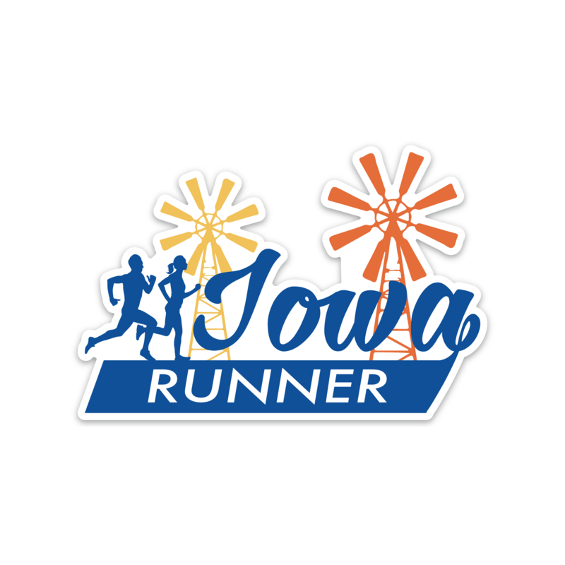 Iowa Running Sticker