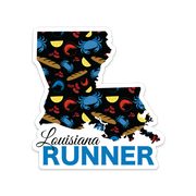 Louisiana Running Sticker