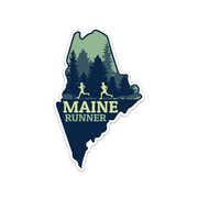 Maine Running Sticker