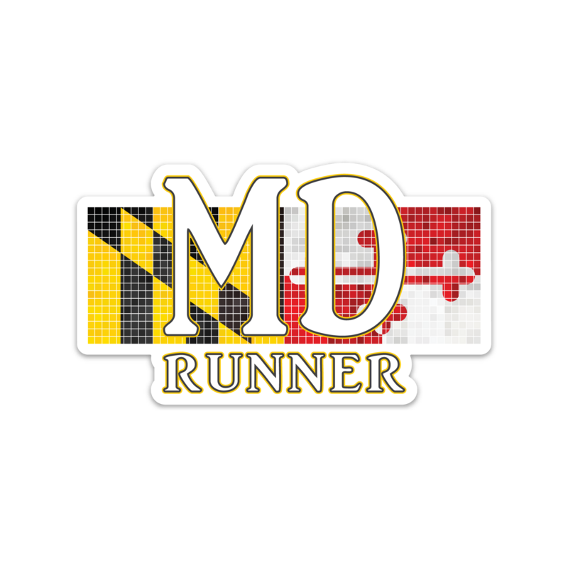 Maryland Running Sticker