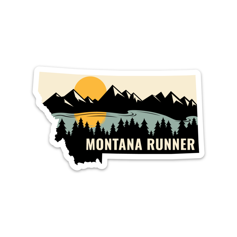 Montana Running Sticker