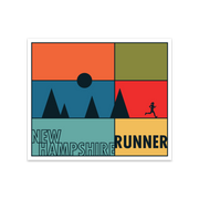 New Hampshire Running Sticker