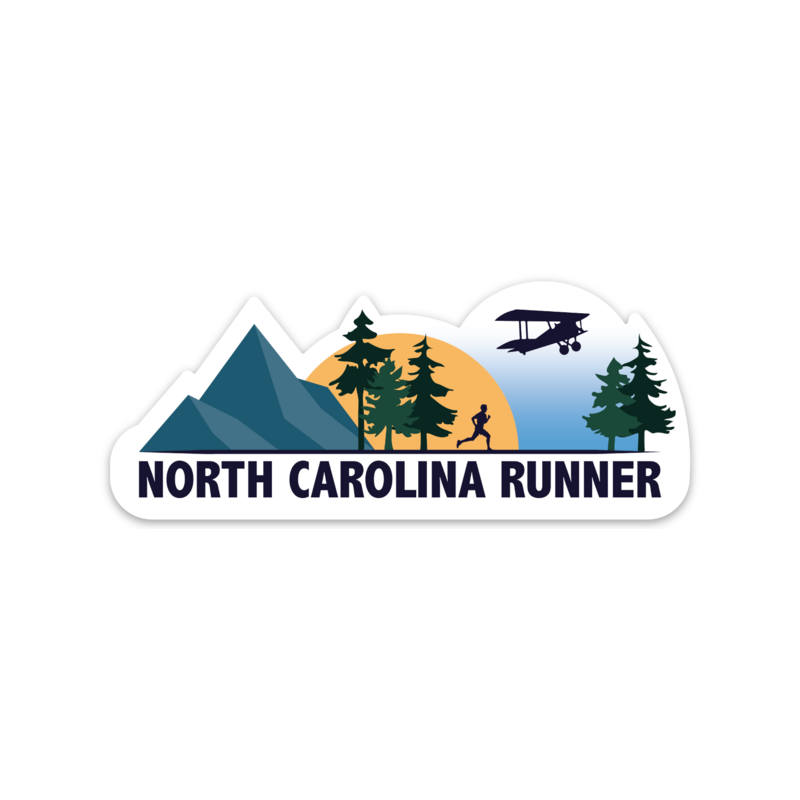 North Carolina Running Sticker