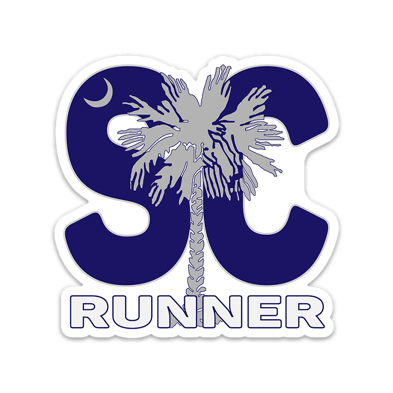 South Carolina Running Sticker