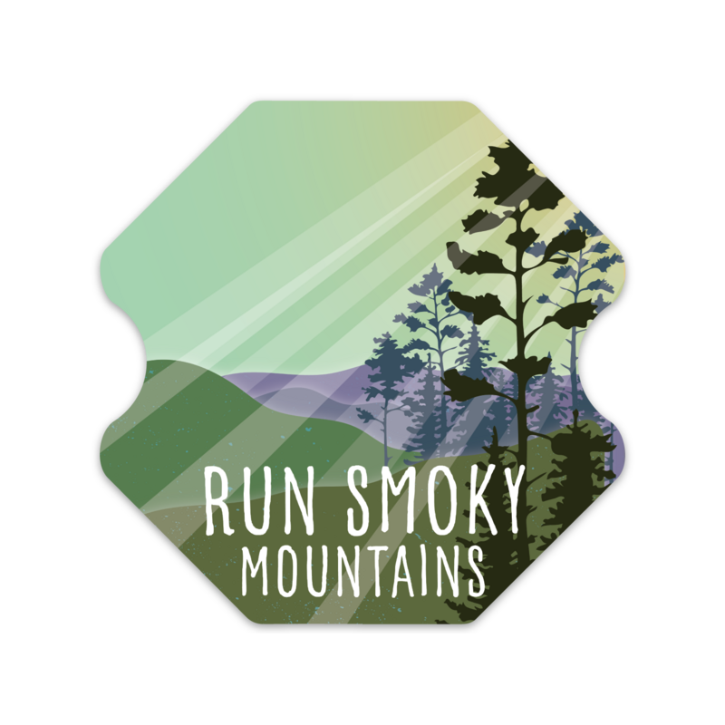Run Smoky Mountains Sticker