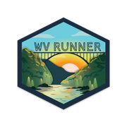 West Virginia Running Sticker