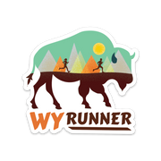 Wyoming Running Sticker