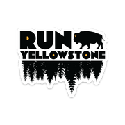 Run Yellowstone Monochromatic Sticker